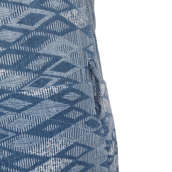 NWT Fashion Nova Belize Blue Printed Halter Jumpsuit M - Picture 7 of 9